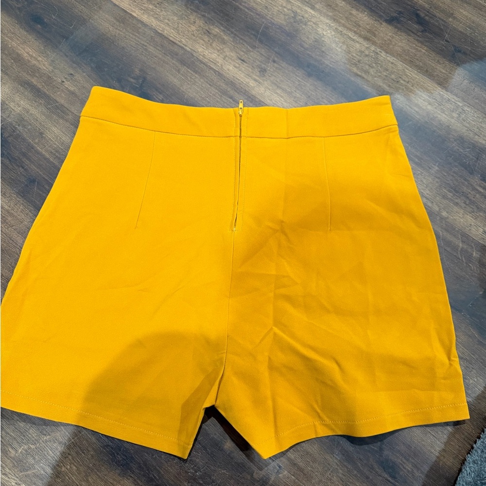 Women's Mustard Yellow Shorts